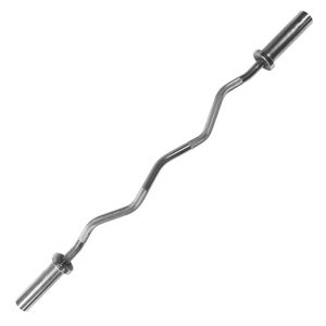 Chrome weight bar curl shaper
